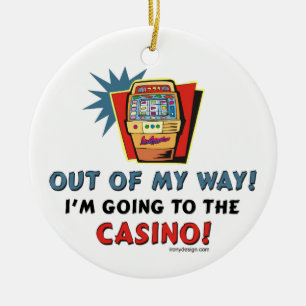 Ornement Rond En Céramique Hors de mon casino de manière