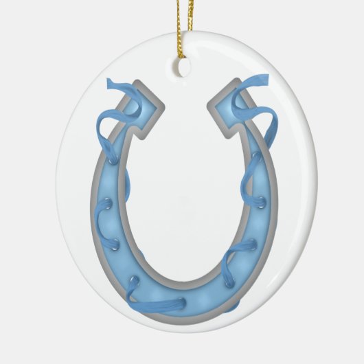 Ornement Rond En Céramique Horseshoe for Luck - SRF (Gauche)