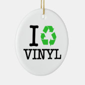 Ornement Rond En Céramique I Recycle Vinyl (Droite)