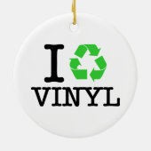 Ornement Rond En Céramique I Recycle Vinyl (Dos)