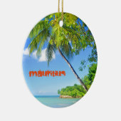 Ornement Rond En Céramique Île tropicale en Îles Maurice (Droite)