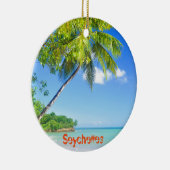 Ornement Rond En Céramique Île tropicale en Seychelles (Droite)