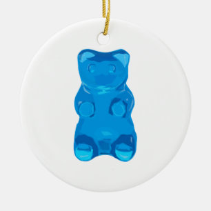 Ornement Rond En Céramique Illustration bleue de Gummybear