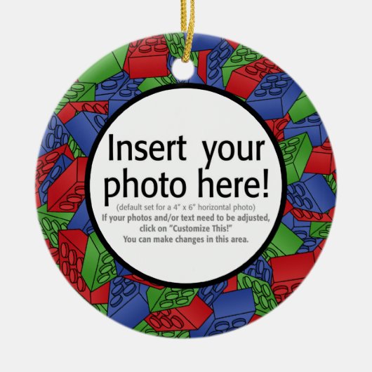 Ornement Rond En Céramique Illustration de blocs constitutifs (Devant)