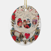 Ornement Rond En Céramique Image illustrée par cru (Droite)