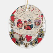 Ornement Rond En Céramique Image illustrée par cru (Gauche)