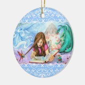 Ornement Rond En Céramique Imagination (Gauche)