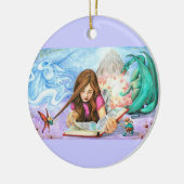 Ornement Rond En Céramique Imagination (Gauche)