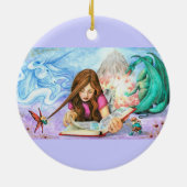 Ornement Rond En Céramique Imagination (Dos)