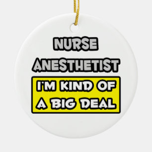 Ornement Rond En Céramique Infirmière Anesthetiste .. Je suis une sorte de B