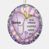 Ornement Rond En Céramique Infirmière de l'AIIC (Gauche)