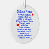 Ornement Rond En Céramique Infirmière d'école (Droite)