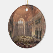 Ornement Rond En Céramique Intérieur de Haghia Sophia, Constantinople, pub. (Gauche)