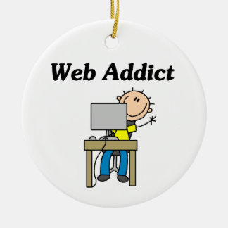 Ornement Rond En Céramique Intoxiqué de Web