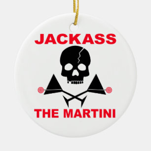 Ornement Rond En Céramique JACKASS, L'ornement Martini