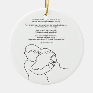 Ornement Rond En Céramique J'ai fait quelque chose