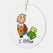 Ornement Rond En Céramique J'ai lu (Gauche)