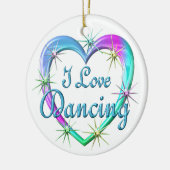 Ornement Rond En Céramique J'aime danser (Gauche)