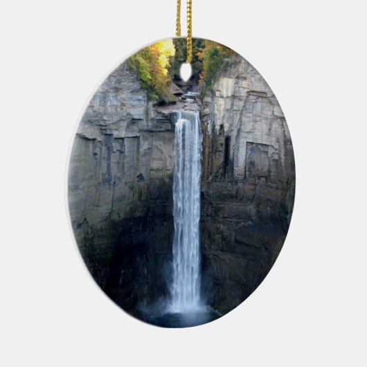 Ornement Rond En Céramique J'aime des automnes de Taughannock (Droite)