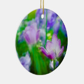 Ornement Rond En Céramique Jardin de Tulip, Giverny, France (Droite)