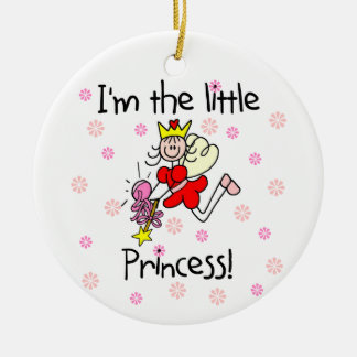 Ornement Rond En Céramique Je suis la petite princesse
