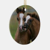 Ornement Rond En Céramique Jeu de poulains (Droite)