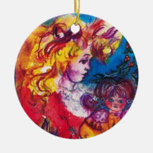 ORNEMENT ROND EN CÉRAMIQUE JOLIE DOLL