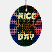 Ornement Rond En Céramique Jour de Nice (Droite)