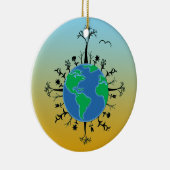 Ornement Rond En Céramique Jour des terres (Droite)