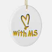 Ornement Rond En Céramique Joyeux joyeux joyeux (Droite)