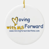 Ornement Rond En Céramique Joyeux joyeux joyeux (Dos)