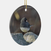 Ornement Rond En Céramique junco Foncé-eyed (Droite)