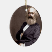 Ornement Rond En Céramique Karl Marx (Droite)