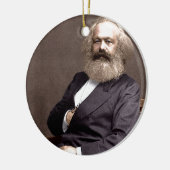 Ornement Rond En Céramique Karl Marx (Gauche)