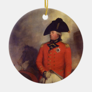 Ornement Rond En Céramique King George III par Sir William Beechey
