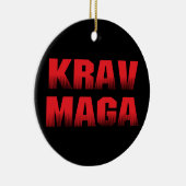 Ornement Rond En Céramique Krav Maga (Droite)