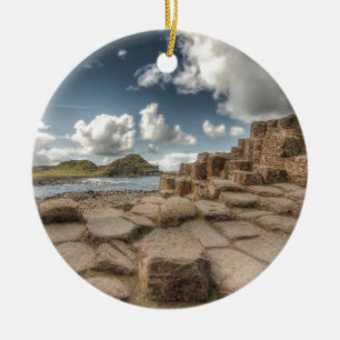 Ornement Rond En Céramique La chaussée du géant, Irlande du Nord