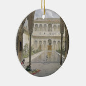 Ornement Rond En Céramique La cour d'Alberca à Alhambra, Grenade, (Droite)