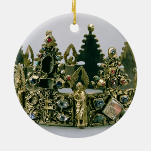 Ornement Rond En Céramique La couronne de St Louis, 13ème siècle (Dos)