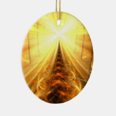 Ornement Rond En Céramique La lumière à l'extrémité du tunnel (Droite)