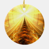 Ornement Rond En Céramique La lumière à l'extrémité du tunnel (Dos)