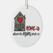 Ornement Rond En Céramique La maison est (Droite)