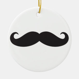 Ornement Rond En Céramique La moustache