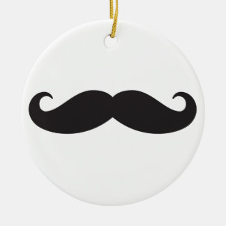 Ornement Rond En Céramique La moustache