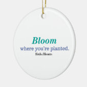 Ornement Rond En Céramique Là où vous êtes plantés (Gauche)