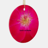 Ornement Rond En Céramique La Terre est une illusion (Droite)