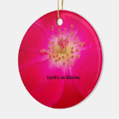 Ornement Rond En Céramique La Terre est une illusion (Gauche)