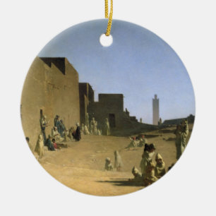 Ornement Rond En Céramique Laghouat au Sahara algérien, 1879