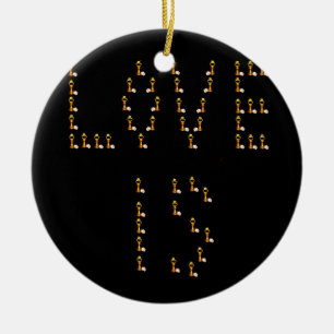 Ornement Rond En Céramique L'amour est