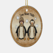 Ornement Rond En Céramique L'amour ne fond jamais (Droite)